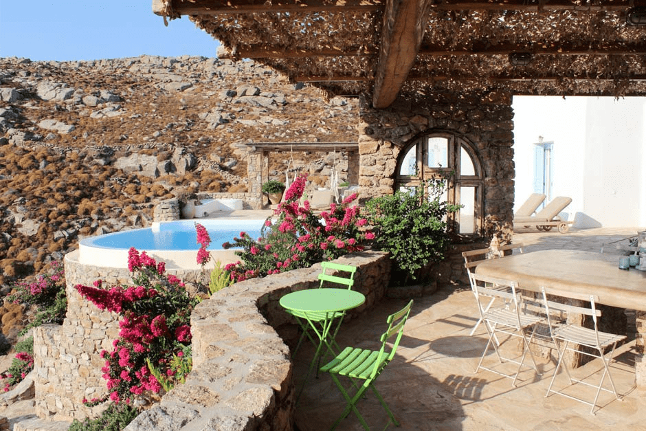 cyclades the Agradi family residence in Myconos island luxury villa accommodation for families kids love greece