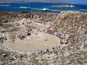Mykonos family cruises ancient Delos Rhenia Cyclades Mykonos island kids love greece activities for families