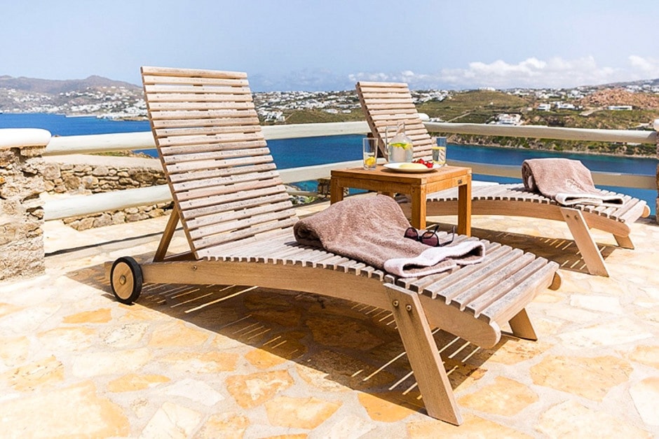 Sophia residence spacious family vacation villa in Mykonos island Cyclades kids love greece Ornos bay accommodation for families