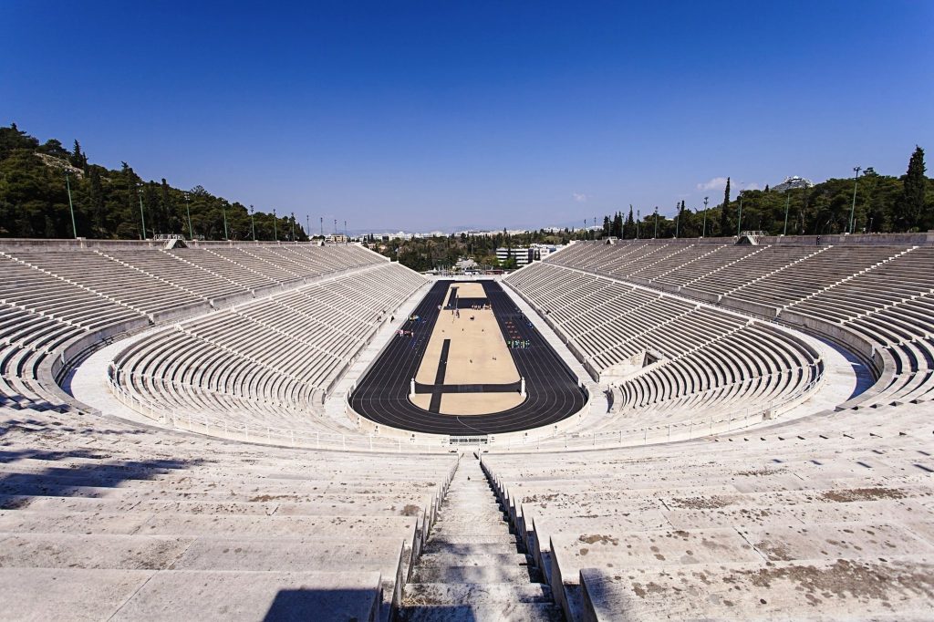 Family Olympics Activity in Athens the Olympic Games workout Panathenaic Stadium Kallimarmaro kids love greece activities for families
