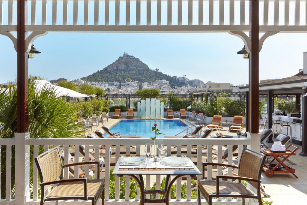 The Grande Bretagne Hotel in Athens 5 Star Family Accommodation kidslovegreece Acropolis Greece luxury kids Central location best luxury collection Marriott