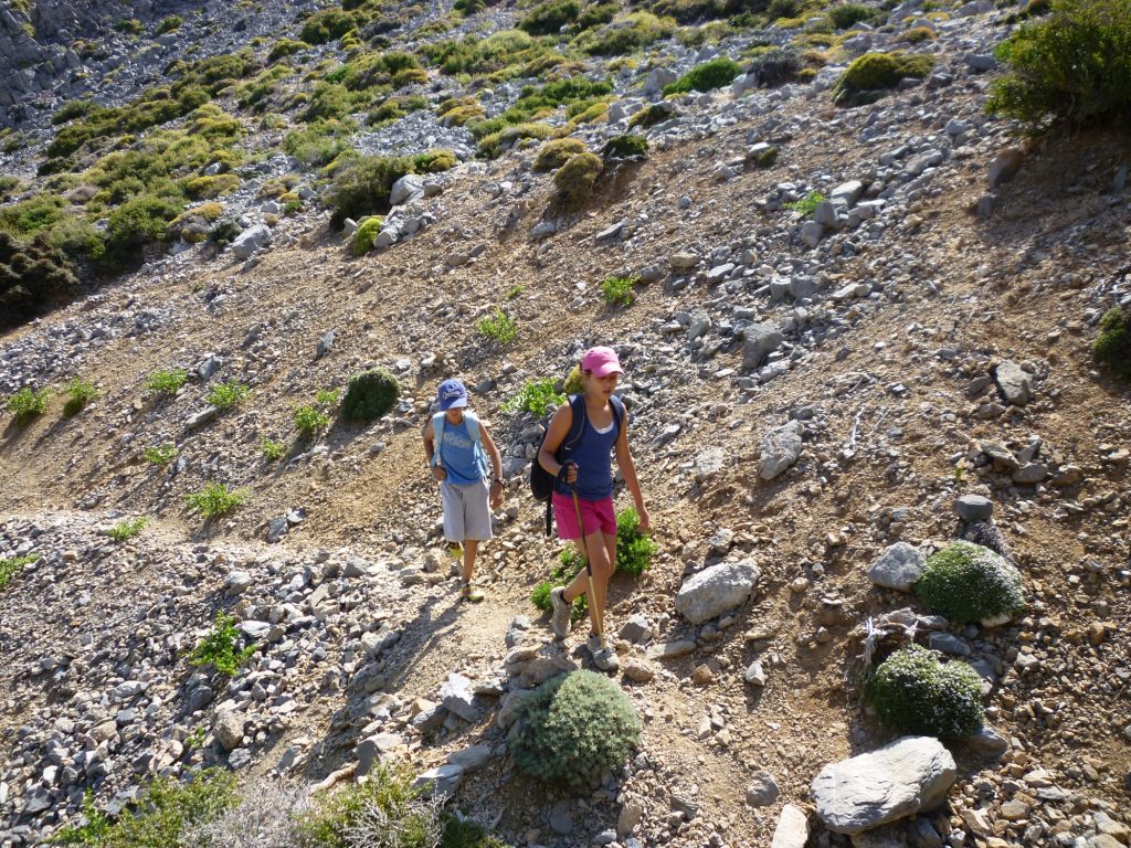 Crete family hiking adventure outdoor activities Psiloritis mountain kids love greece