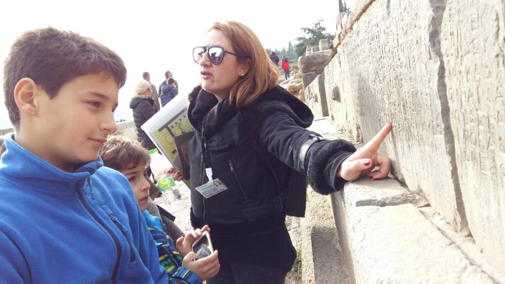 Guide at Delphi