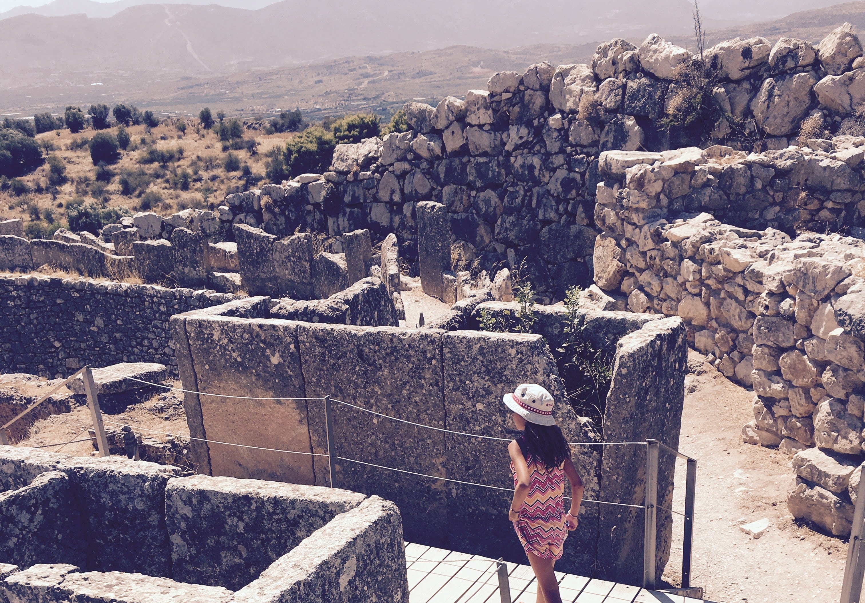 Mycenae Athens to Argolis family day trip Peloponnese kids love greece activities for families road trip