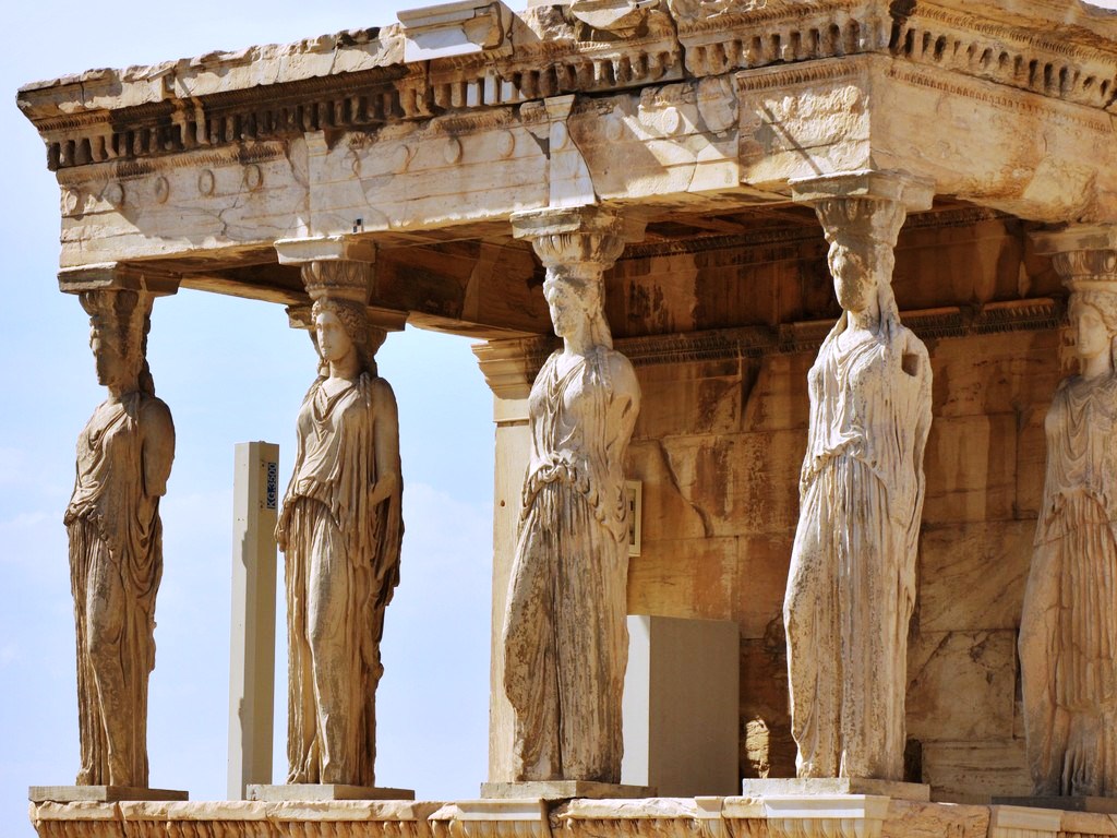 The Caryatids Percy Jackson Mythology Family Trip Athens Acropolis vacation package kids love greece
