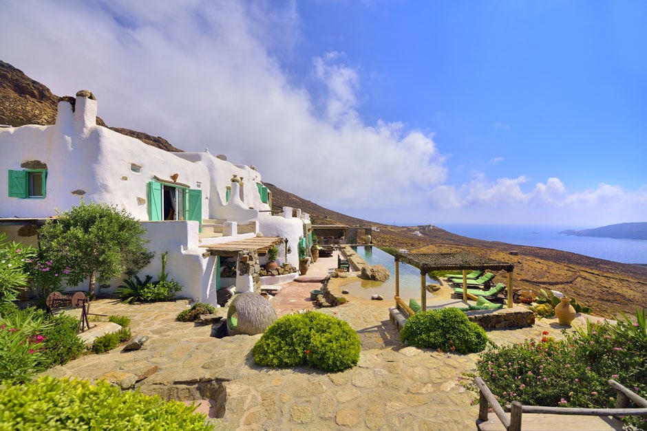 the Drakothea family residence in Myconos island luxury villa cyclades kids love greece accommodation for families