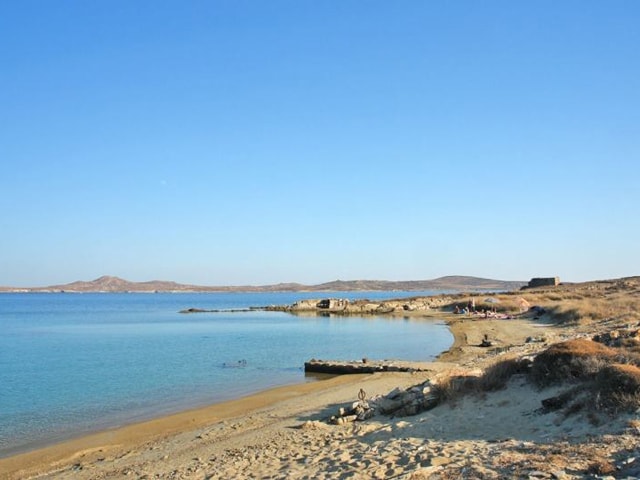 Mykonos family cruises Ornos Psarou Super Paradise Platys Gyalos Elia south beaches Cyclades kids love greece activities for families