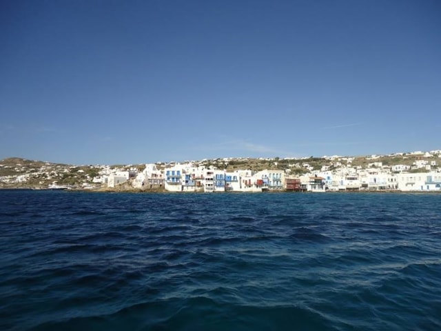 activities for families Mykonos family cruises south beaches Cyclades Ornos Psarou kids love greece Super Paradise Platys Gyalos Elia