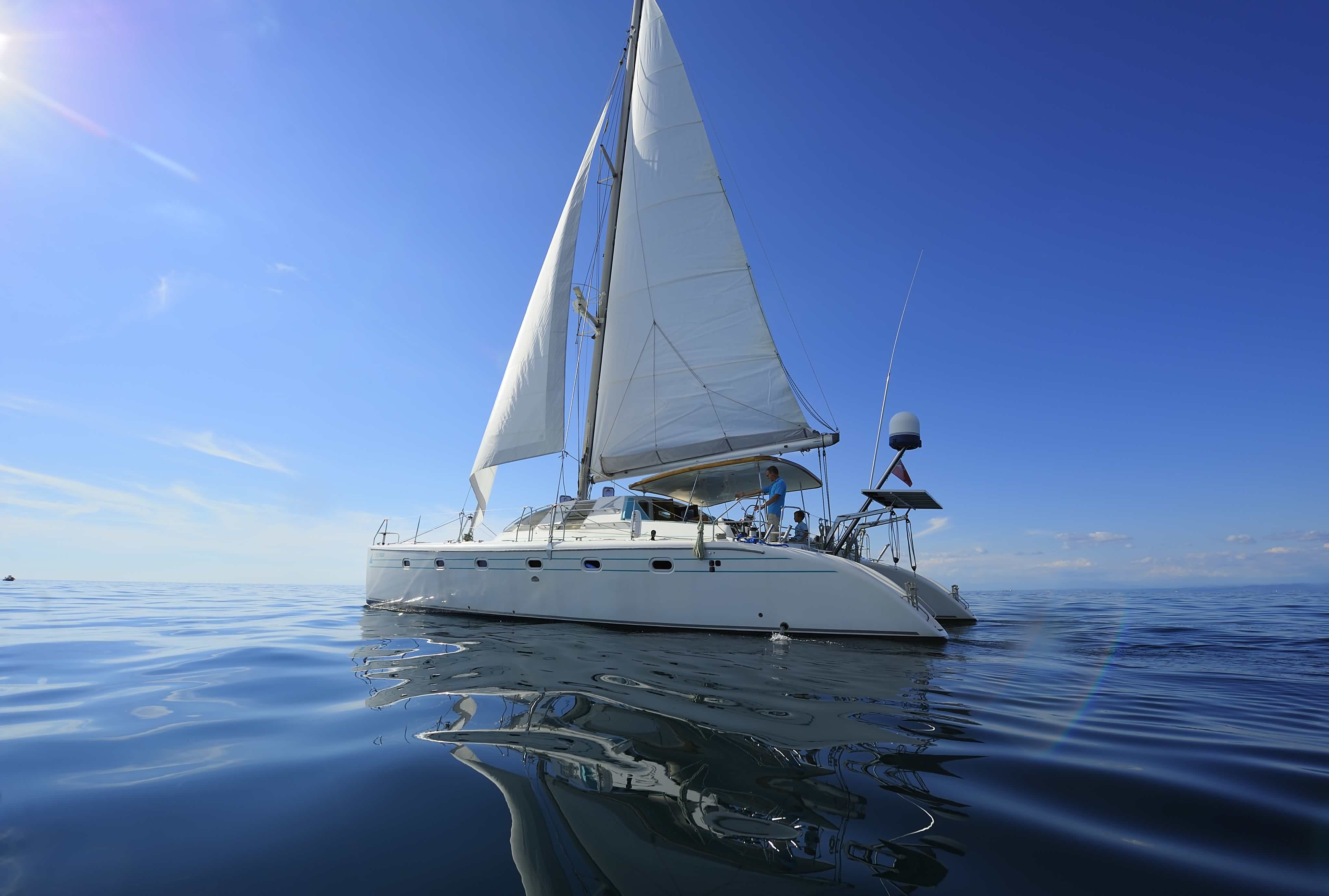 catamaran family sailing trip from Mykonos Cyclades kids love greece activities for families sunset tour
