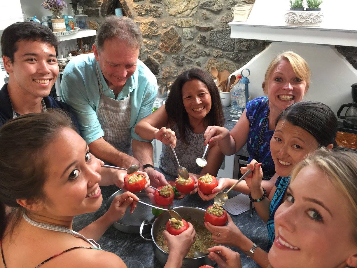 traditional greek dishes gastronomy family cooking class in Mykonos kids love greece activities for families Cyclades workshops