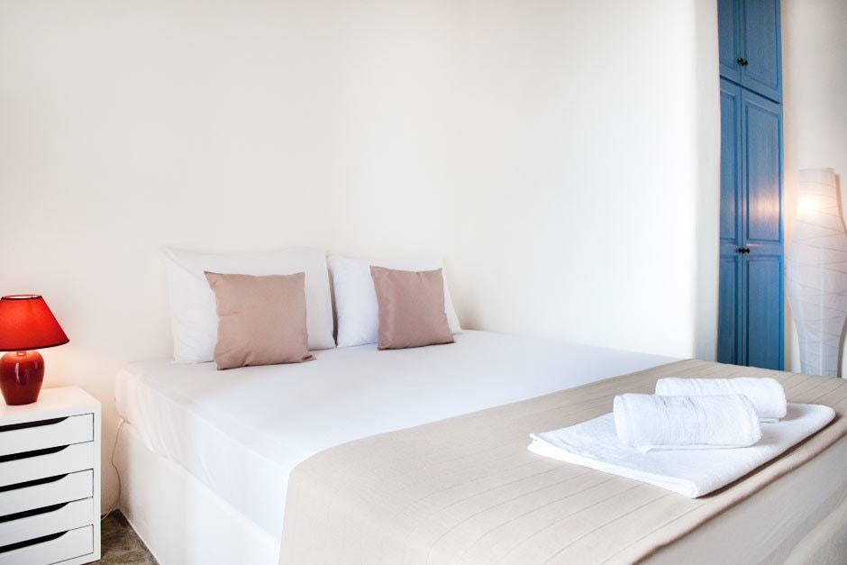 elegant family vacation villa in mykonos island Cyclades kids love greece the Agios Sostis residence accommodation for families