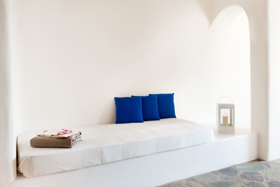 elegant family vacation villa in mykonos island the Agios Sostis residence kids love greece Cyclades accommodation for families