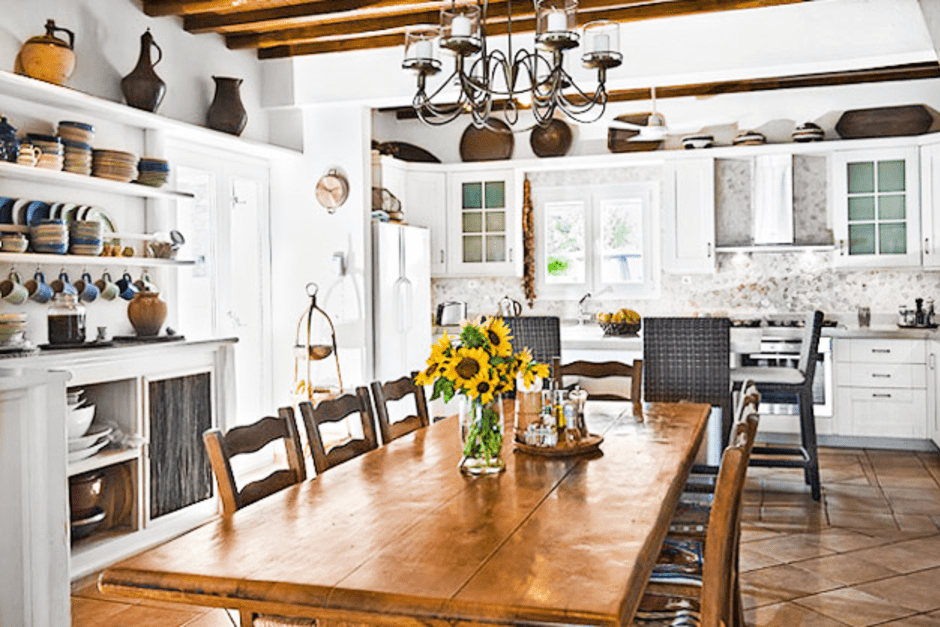 the megali ammos villa cyclades large luxury family vacation villa in Mykonos island kids love greece accommodation for families