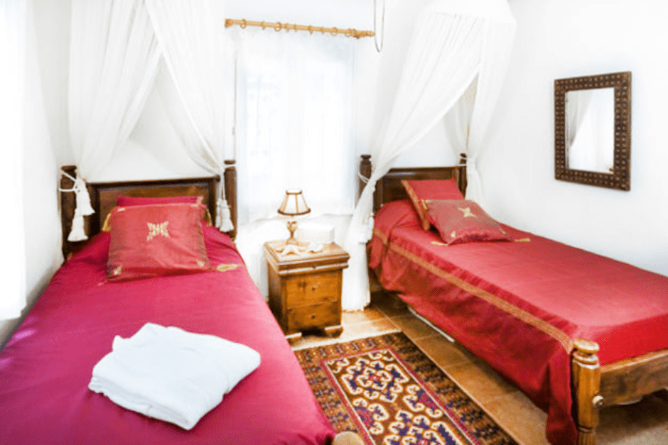 large luxury family vacation villa in Mykonos island kids love greece cyclades the megali ammos villa accommodation for families