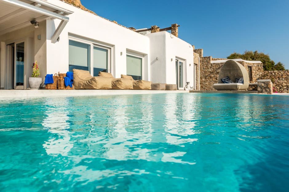 kids love greece Agios Ioannis beach luxury bohemian family villa in Mykonos island the Ioannou residence Cyclades accommodation for families