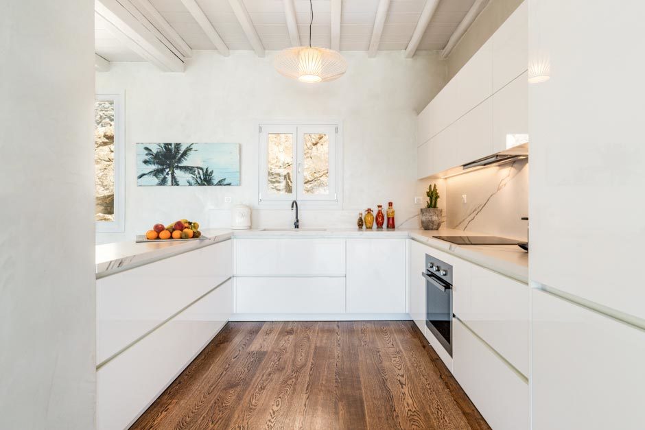 luxury bohemian family villa in Mykonos island Agios Ioannis beach the Ioannou residence accommodation for families Cyclades kids love greece