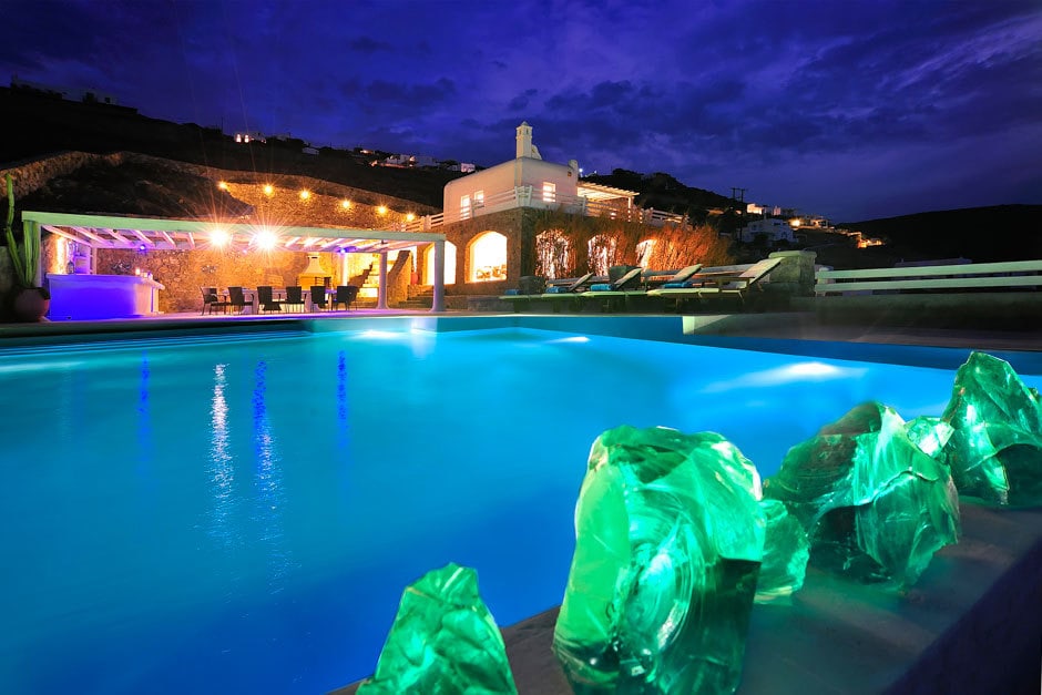 kids love greece accommodation Cyclades the villa Delos residence luxury spacious family summer house in Mykonos island