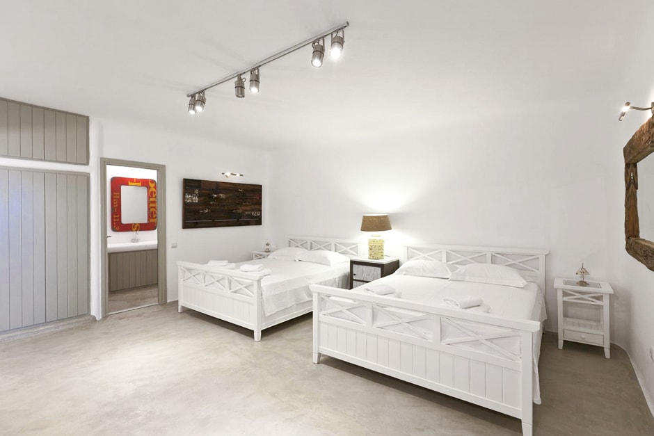 cyclades luxury stone family villa in Mykonos island accommodation for families the rocky retreat residence kids love greece