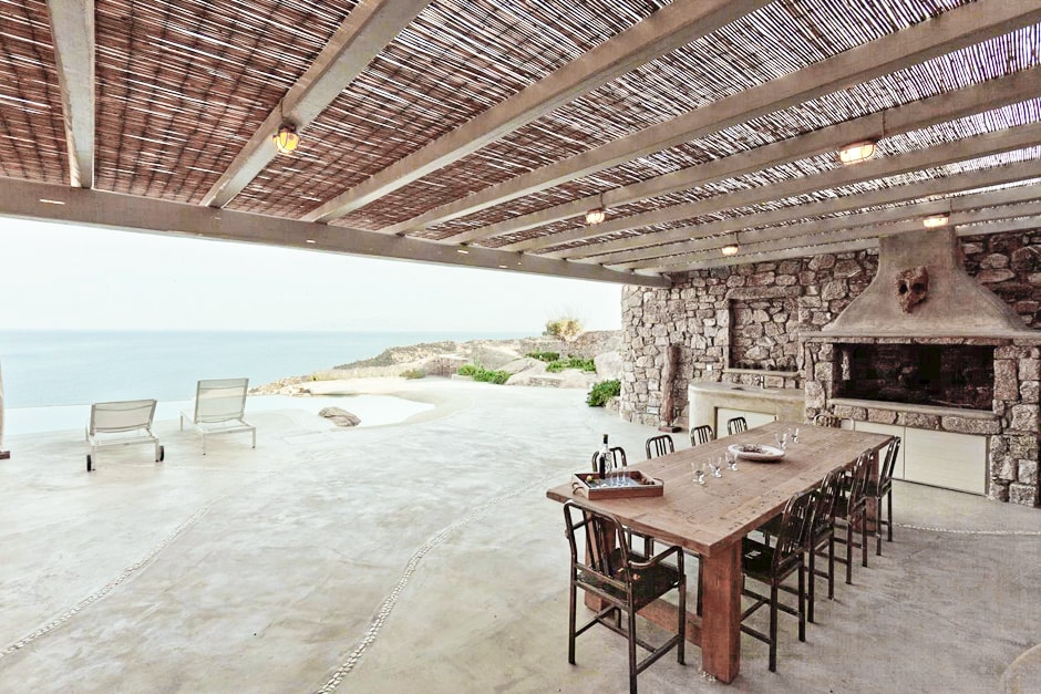 kids love greece luxury stone family villa in Mykonos island the rocky retreat residence cyclades accommodation for families