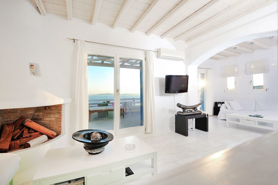 modern family summer house in Mykonos island Delos view one kids love greece accommodation Agios Stefanos traditional village Cyclades