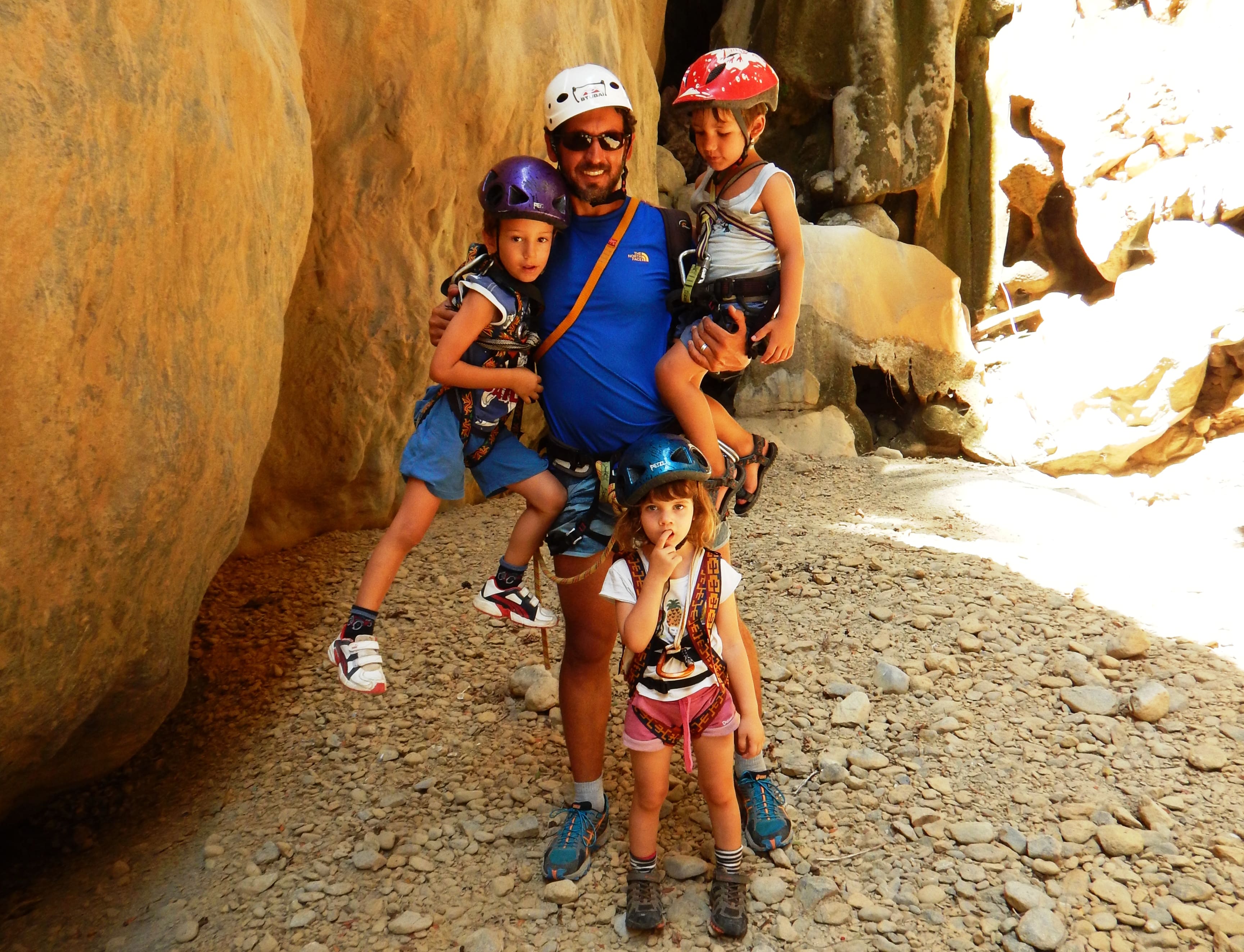 crete outdoor activities kids love greece canyoning family adventure