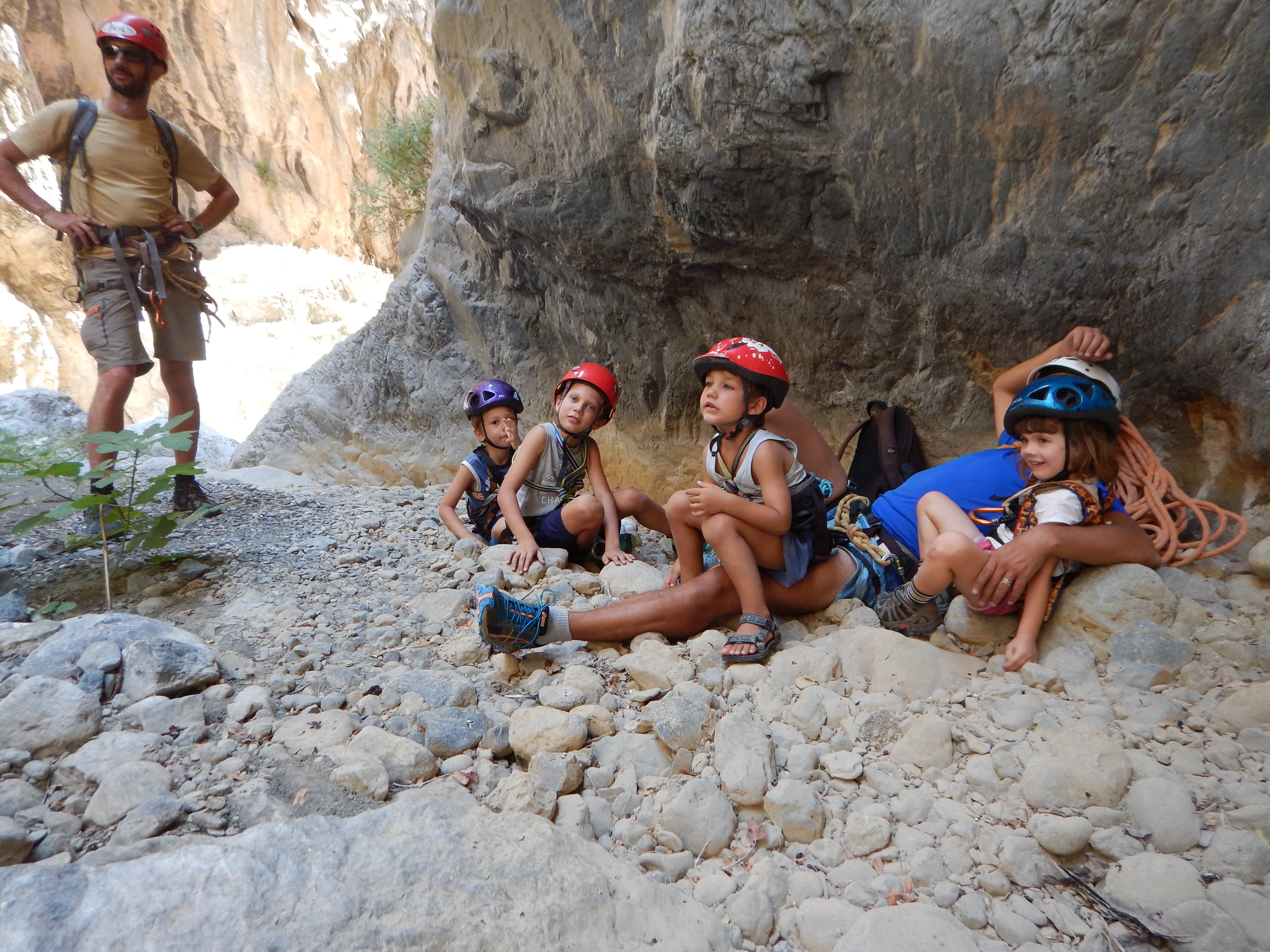 canyoning family adventure outdoor activities crete kids love greece
