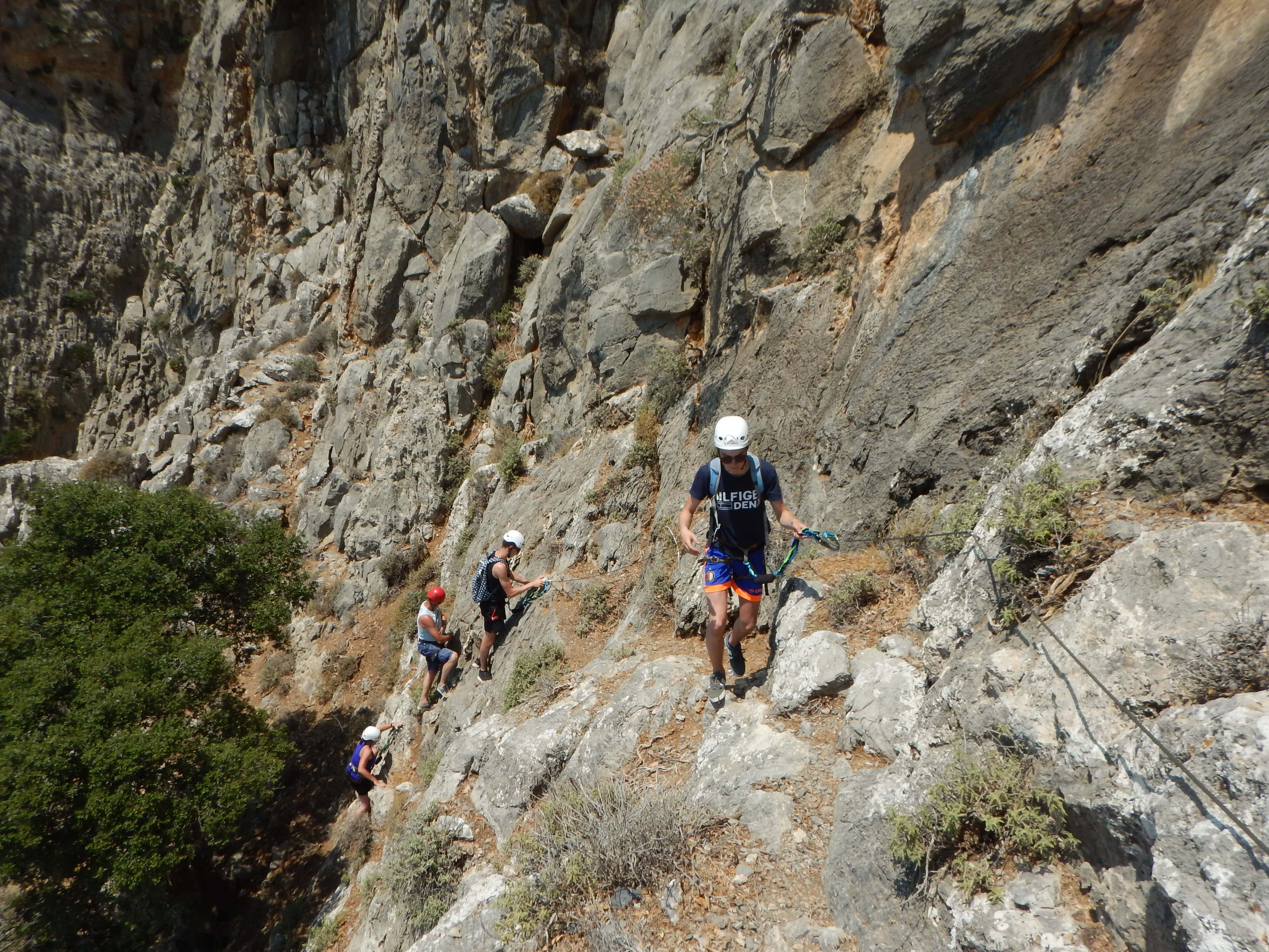 outdoor activities via ferrata for families kids love greece crete